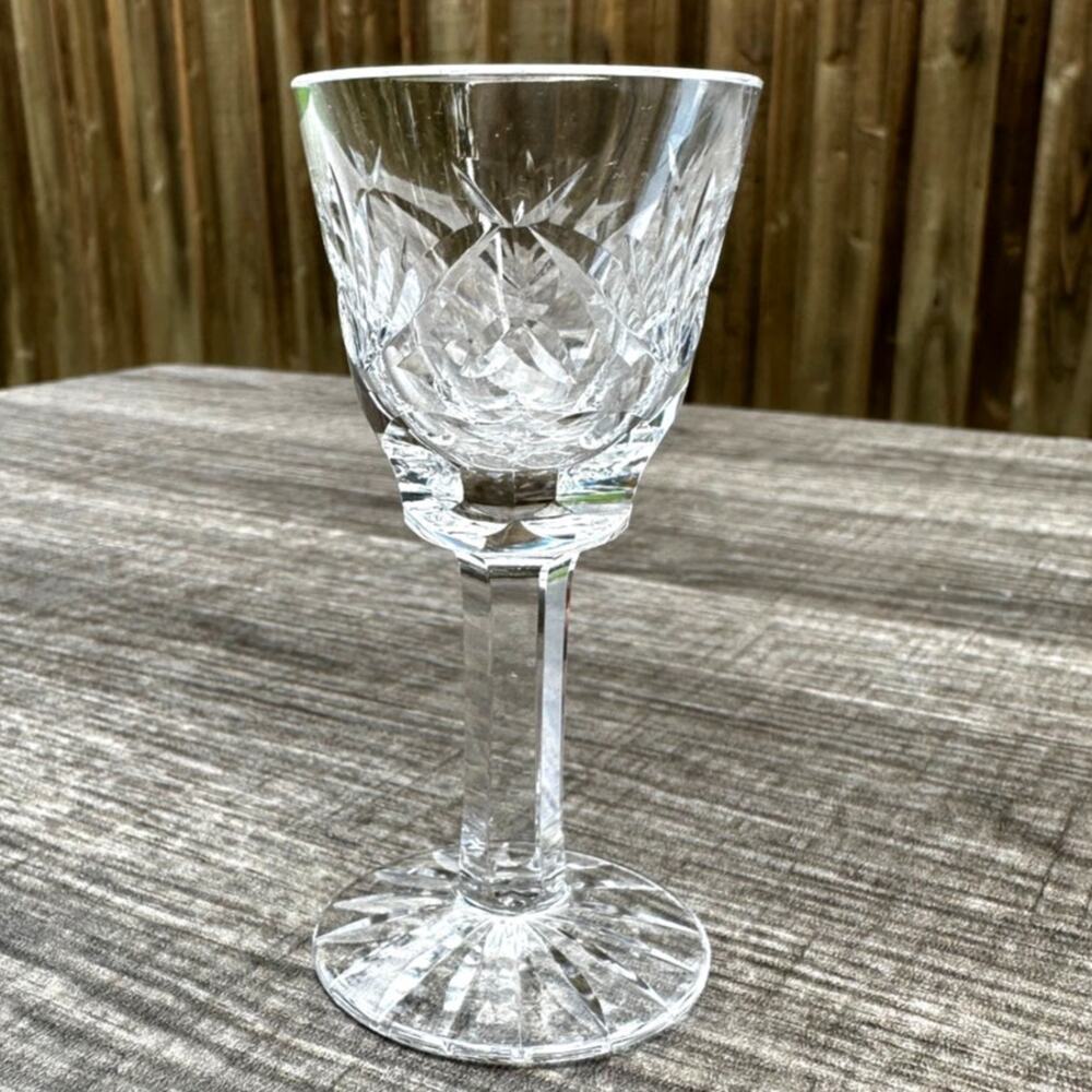 Waterford Crystal Ireland Retired Ashling Cut 3.5" Cordial-Exquisite